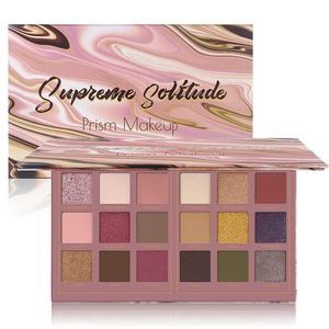 Prism Makeup Matte  Pro 18 Colors Pigmented Shimmer Glitter Eyeshadow Palette